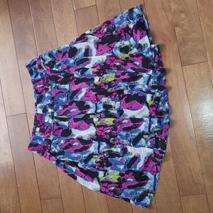 Cleo Petites multi colour summer skirt size small
